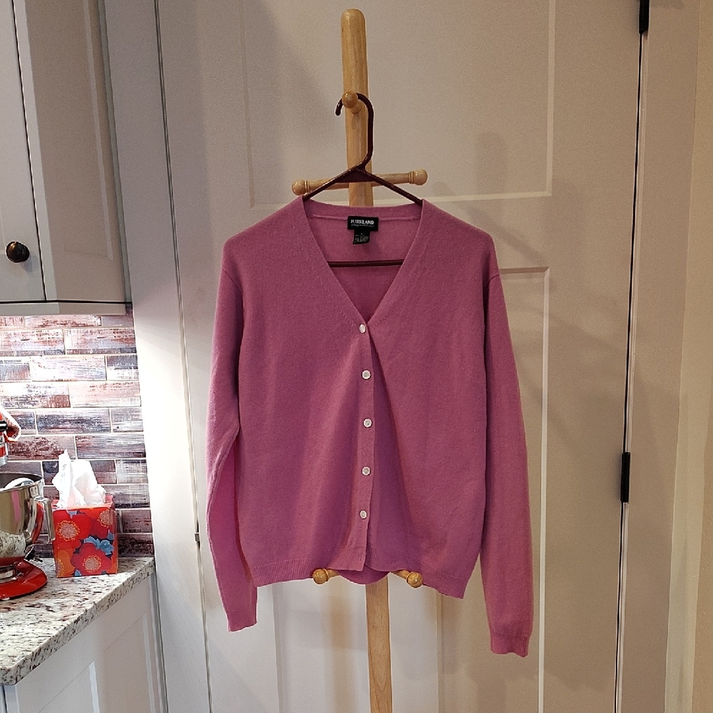 Kirkland 2ply Cashmere Sweater Cardigan Large